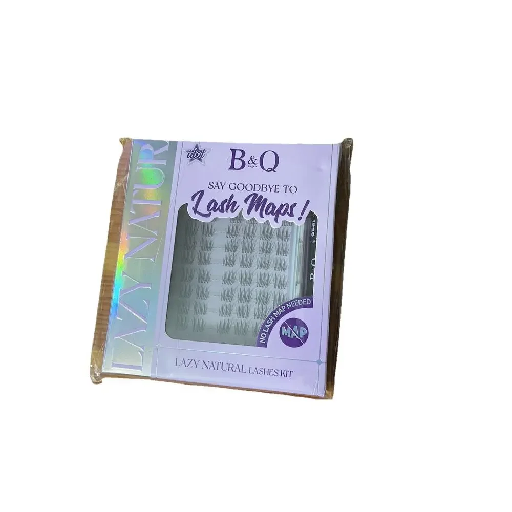 B&Q Idol Kit No Lash Map Natural Lash Clusters CC Curl Bond Seal Tweezers